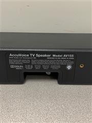 ZVOX ACCUVOICE AV155 TV SPEAKER SOUNDBAR W/HEARING AID TECHNOLOGY